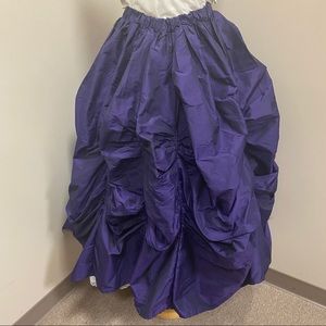 Purple Taffeta Victorian Gothic Ballgown Skirt